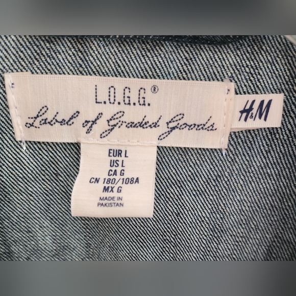 Mens Large Denim Jacket - Picture 6 of 6